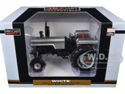 White 2-150 Open Station Wide Front Tractor Silver Metallic