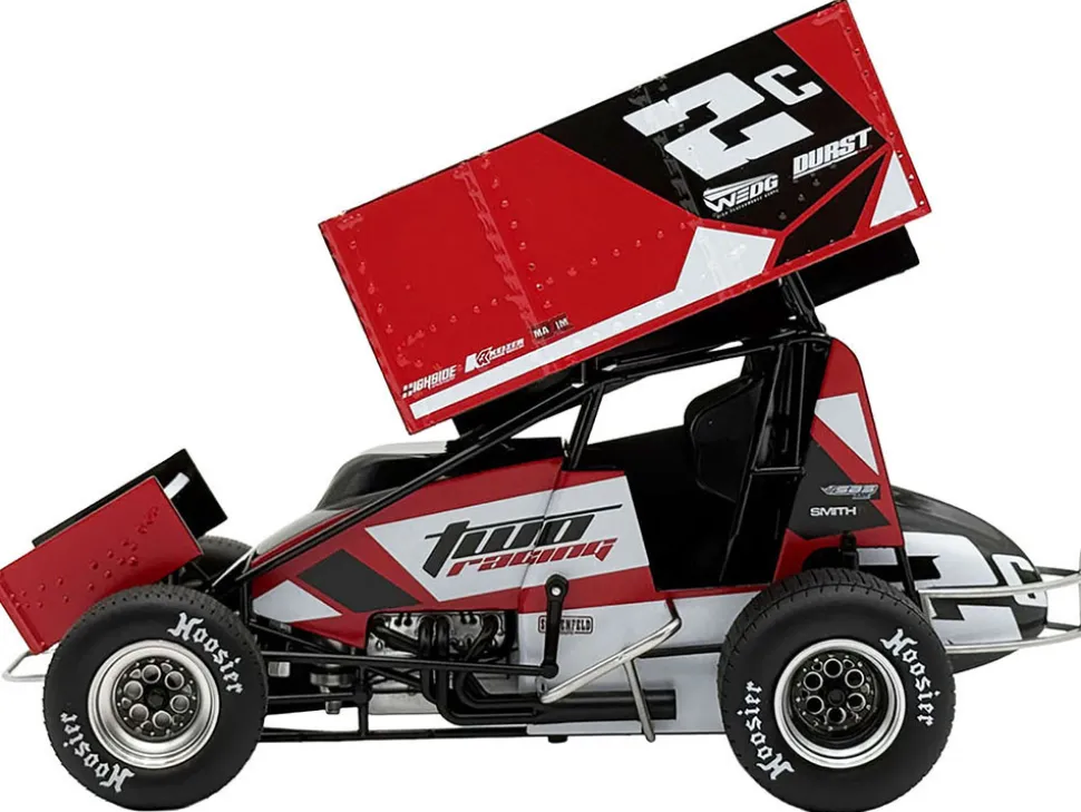 Winged Sprint Car #2C Cole Macedo "Two C Racing" (2025) 1/18 Diecast Model Car by ACME