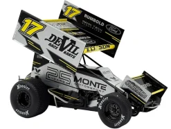 Winged Sprint Car #17 Cory Eliason "Devil Race Karts" Monte Motorsports (2025) 1/18 Diecast Model Car by ACME