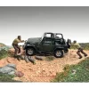 4X4 Mechanics 2 Piece Diecast Figure Set 3 for 1/43 Scale Models American Diorama AD43003