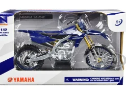 Yamaha YZ 450F Motorcycle Blue 1/12 Diecast Model New Ray 58313