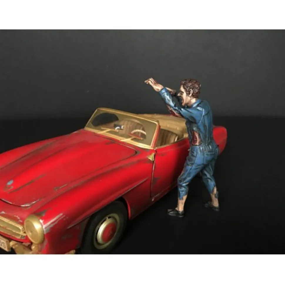 Zombie Mechanic Figurine II for 1/24 Scale Models American Diorama 38298