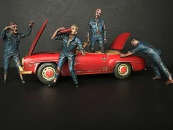 Zombie Mechanics 4 Piece Figurine Set Got Zombies?? for 1/18 Scale Models American Diorama 38197 38198 38199 38200